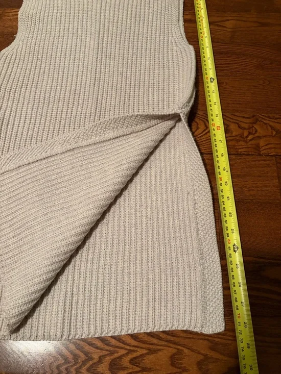 Wilfred Cream Ribbed Turtleneck Sweater - Picture 4 of 6